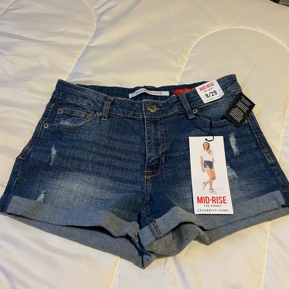 Juniors Mid-Rise Jean Shorts